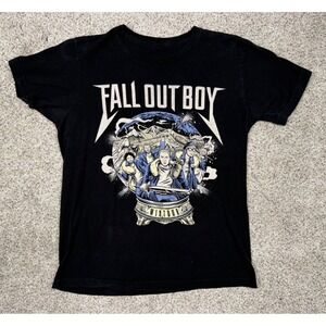 Fall Out Boy T-Shirt Wintour 2016 Concert Tour Small Black Graphic Band Tee Emo